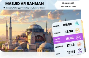 Jadwal sholat otomatis dan akurat