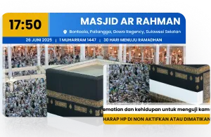 Hadist dan pengumuman berjalan